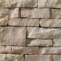 A light-colored stone veneer with a subtle warm hue and a few rose-colored accents perfect for any hardscape idea on the exterior or interior of any home or landscape.