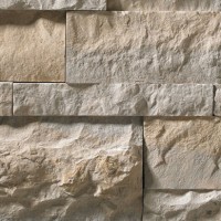 A tan and grey stone veneer perfect for any hardscape idea on the exterior or interior of any home or landscape.