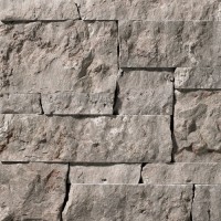 A grey stone veneer with subtle warm tones perfect for any hardscape idea on the exterior or interior of any home or landscape.